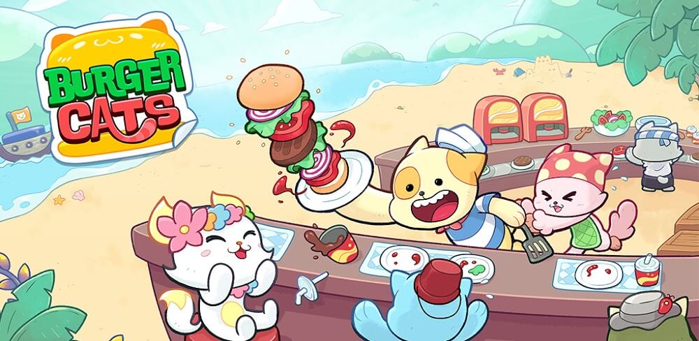 Burger Cats MOD APK v0.6.8 Unlimited Money Game Download