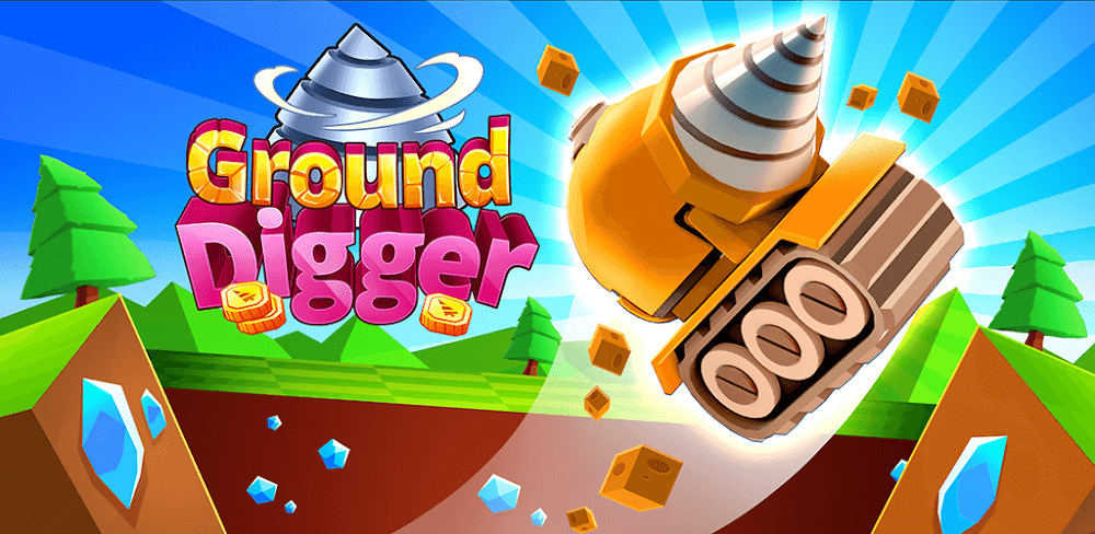 Ground Digger MOD APK v2.8.0 (Idle Mining Game)