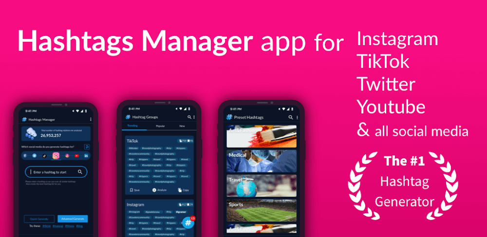 Hashtags AI MOD APK v1.2.9 Download (Premium Unlocked)