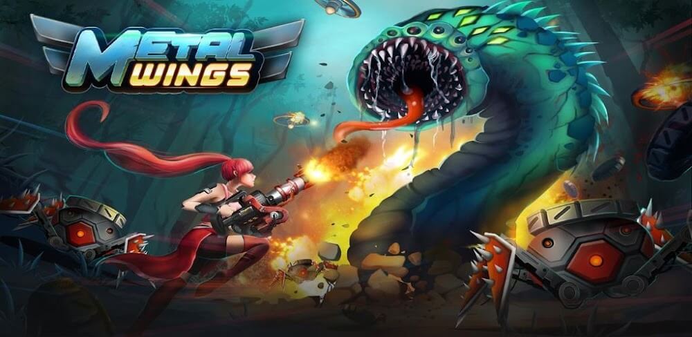 Metal Wing: Super Soldiers MOD APK v13.0 Download (God Mod, Unlimited Money, Shooting Game)