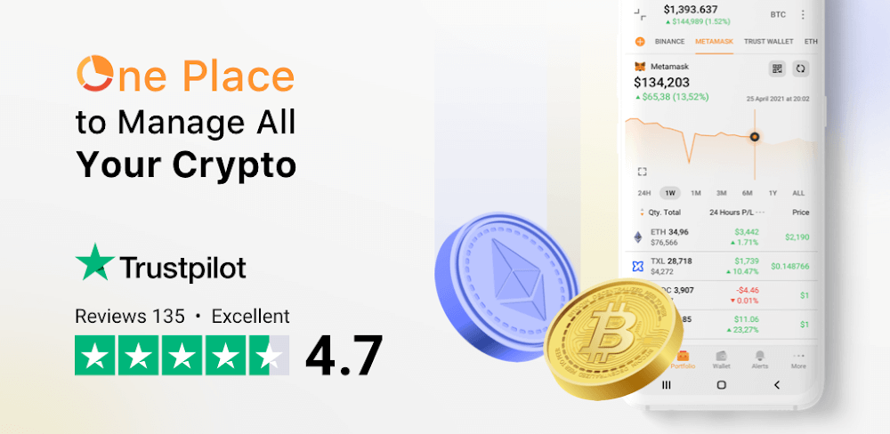 Crypto Tracker - Coin Stats v5.28.3 MOD APK (Pro Unlocked) Download Latest