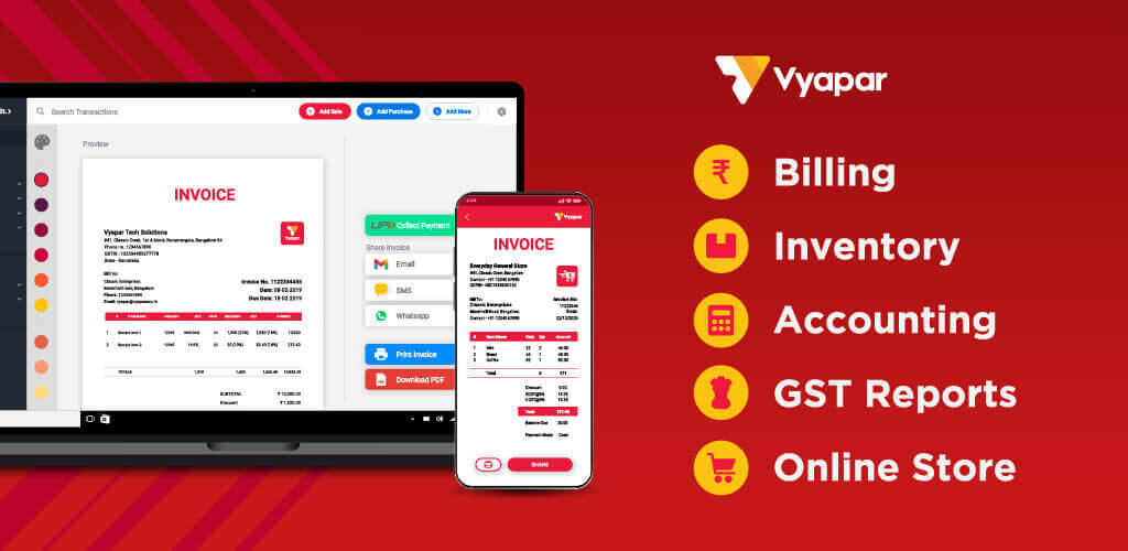 Vyapar v22.2.0 MOD APK Premium Unlocked Download Utility App