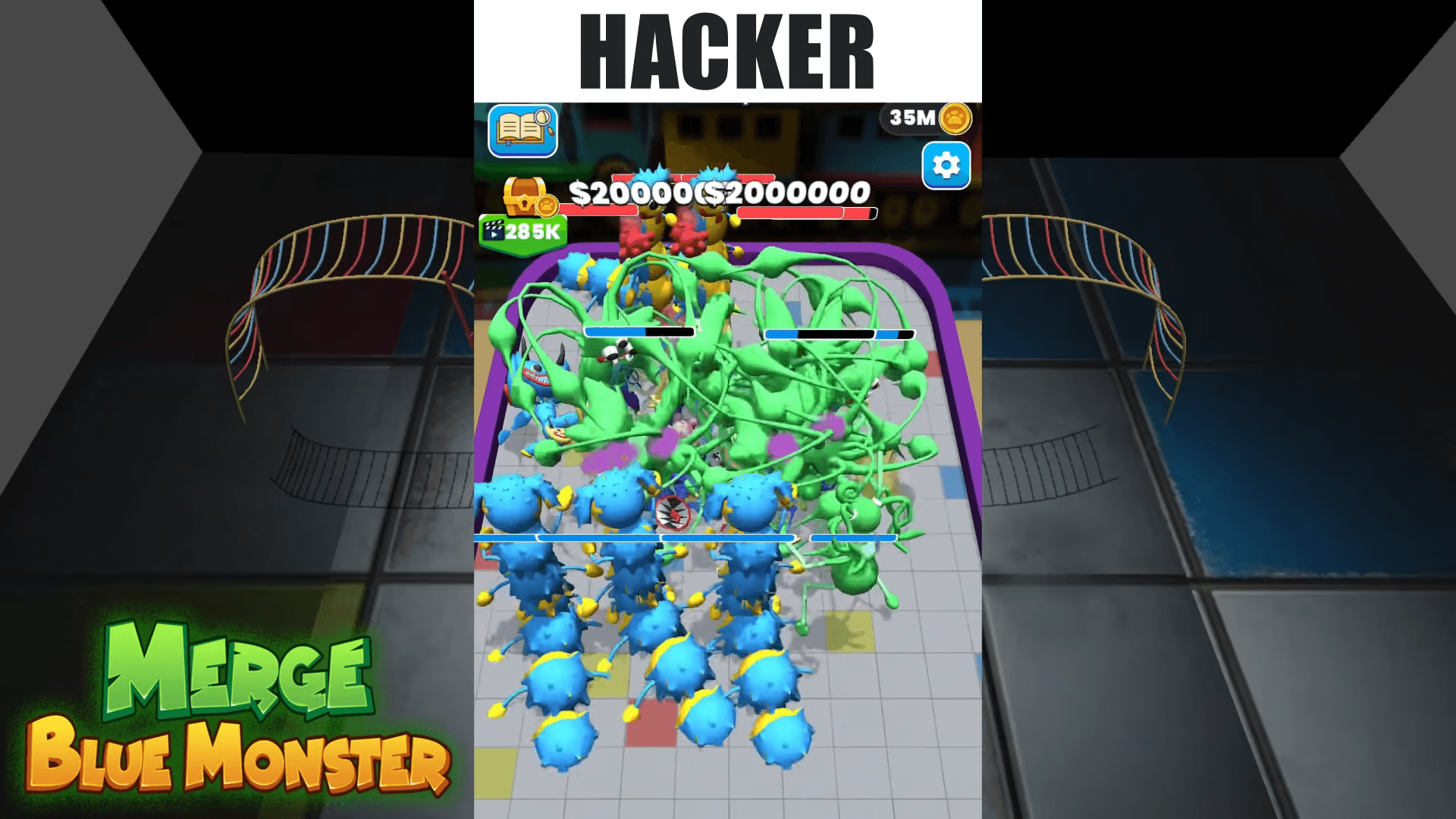 Unify Master: Blue Monster MOD APK v3.5 (God Mod, One Hit, High Reward) Download