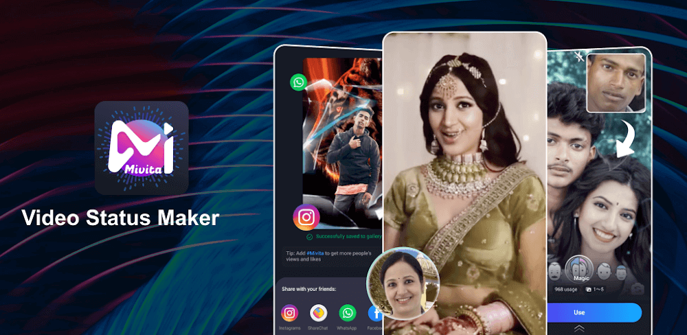 Mivita MOD APK v1.2.5 (Premium Unlocked, Android Video Editor, Face Replacement)