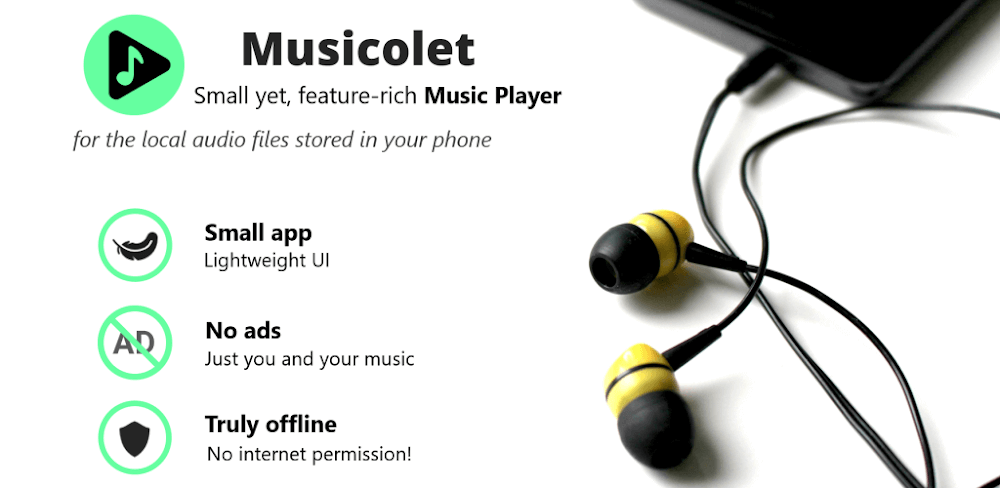 Musicolet Music Player v6.12.2 MOD APK (Unlocked)