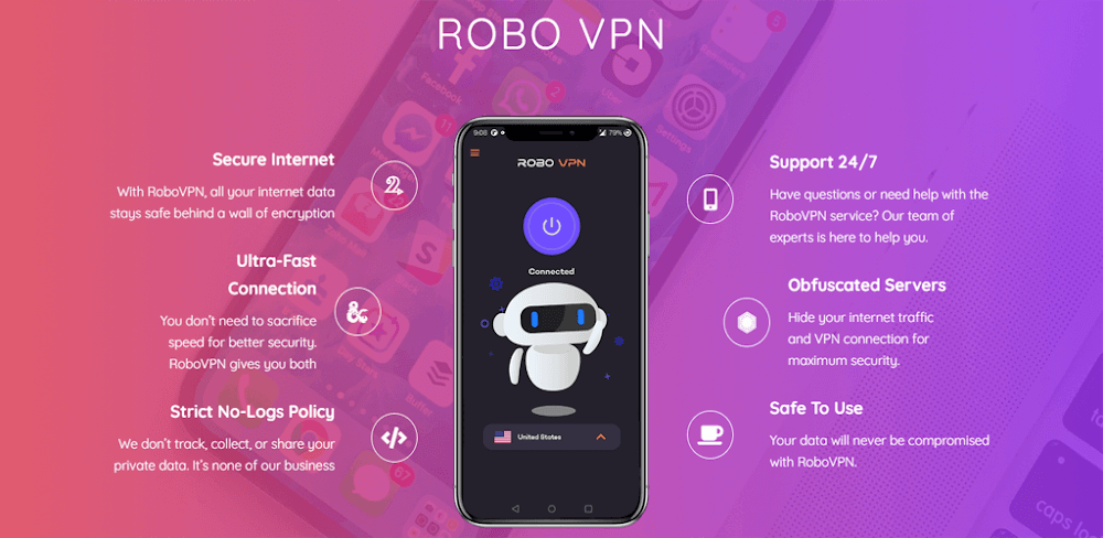 Robo VPN Pro MOD APK v5.17 (Utilities)