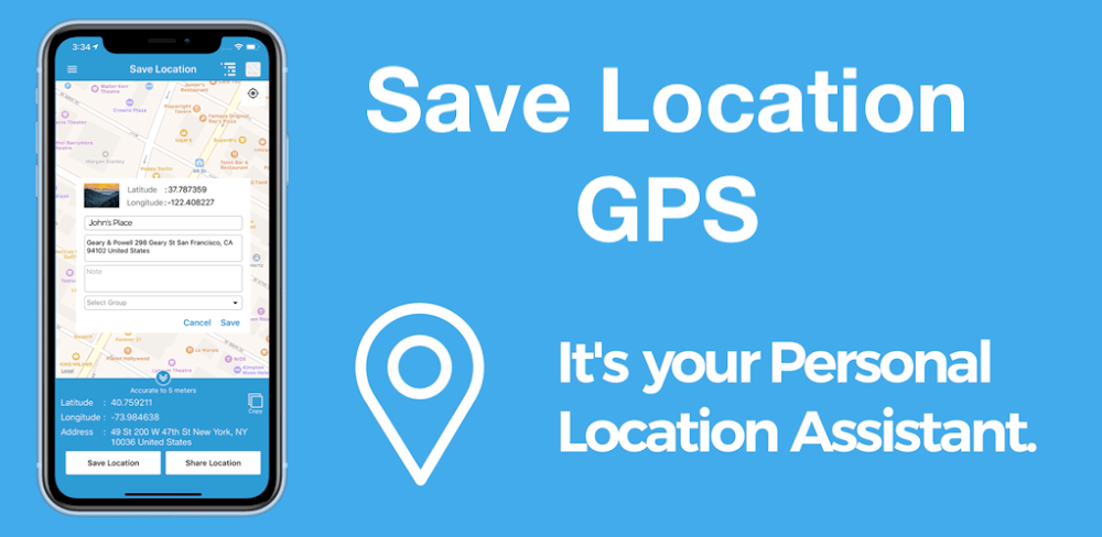 Save Location GPS MOD APK v9.9 (Utilities) Download