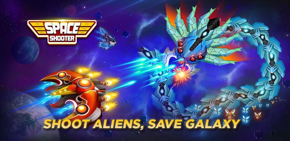 Space Shooter v1.956 MOD APK (Game, MOD, Money, God Mode) Download