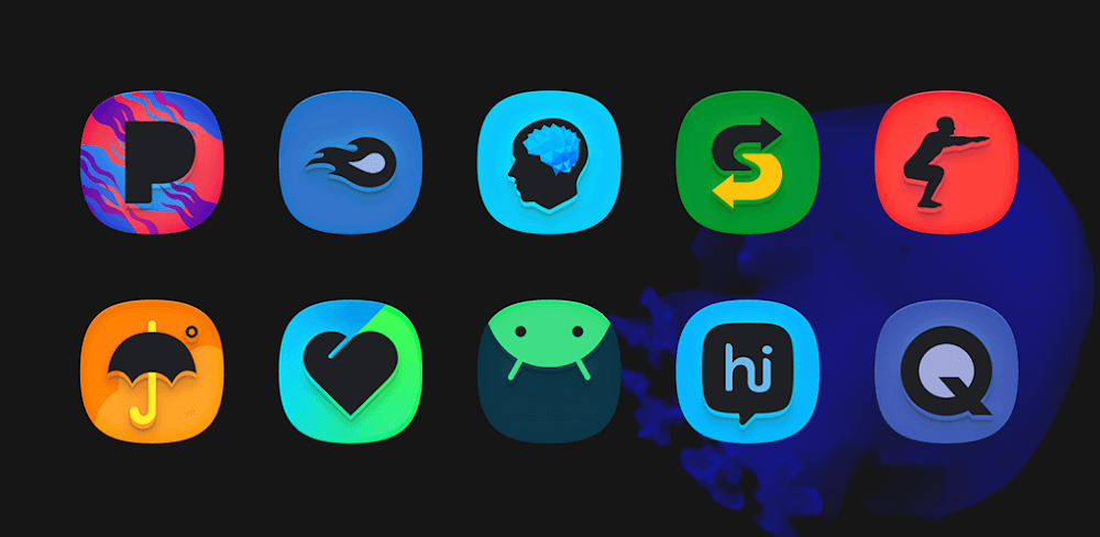 SuperBlack Icon Pack APK MOD v16.0.1 Download Free