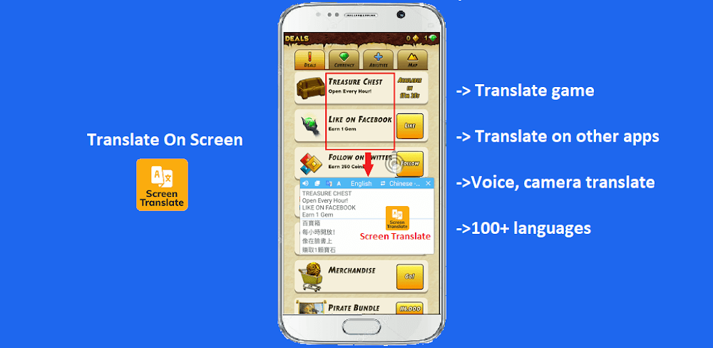 Translate On Screen v1.175 MOD APK Download (Premium Unlocked Utility)