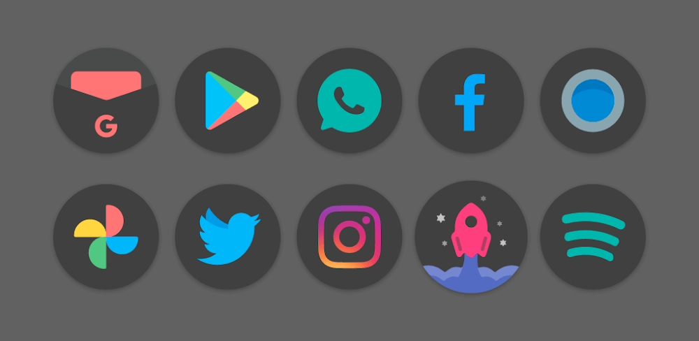 Black Pie Icon Pack MOD APK v5.6 Download (Utilities App)