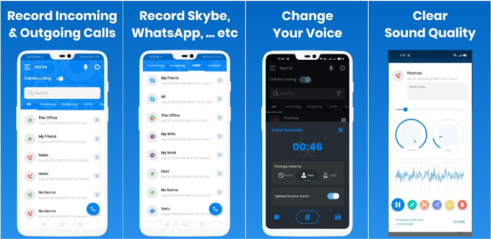 IntCall ACR v1.7.5 MOD APK Premium Unlocked Utility App Download