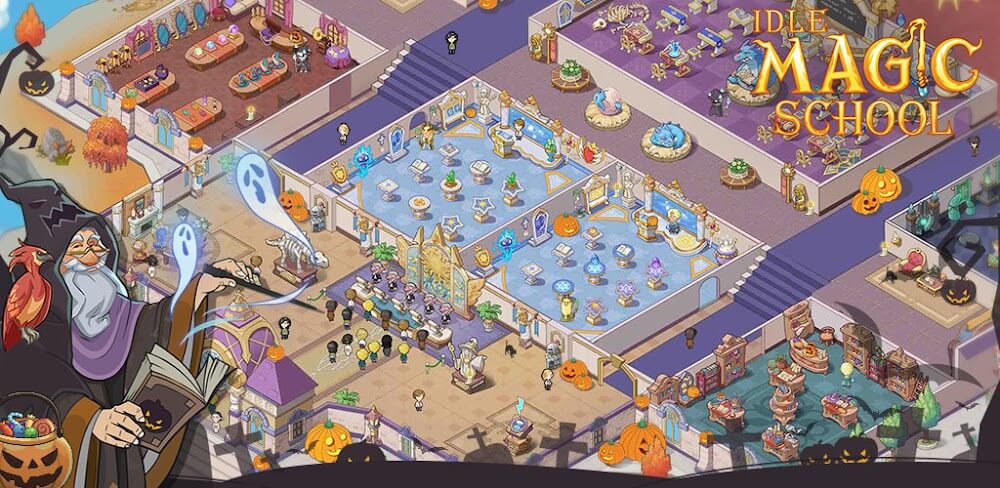 Idle Magic School MOD APK v3.1.0 (Unlimited Money, Magic Items)
