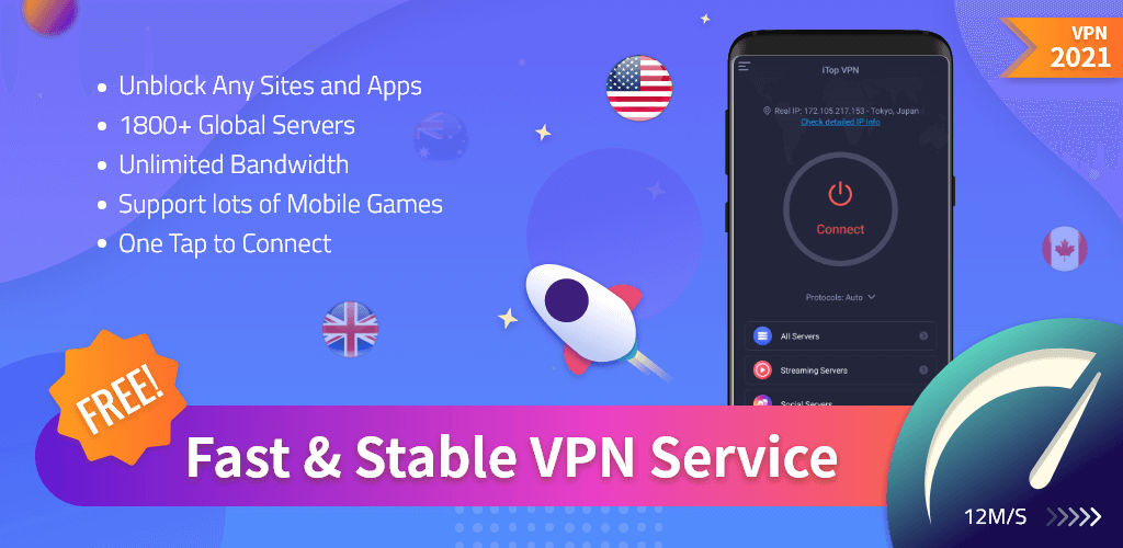iTop VPN v3.0.0 MOD APK Download (VIP Unlocked, Fast VPN)