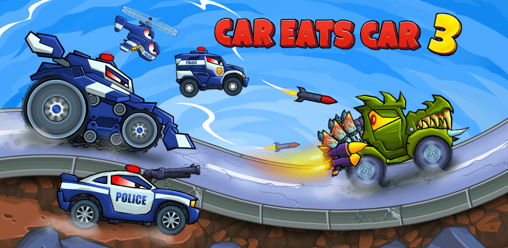 Car Eats Car 3 MOD APK v4.1.1 Hill Climb Racing Game Download