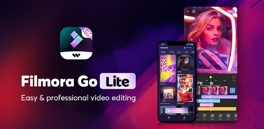 Filmora Lite MOD APK v1.0.51 Download (VIP Unlocked) - Video Editing App