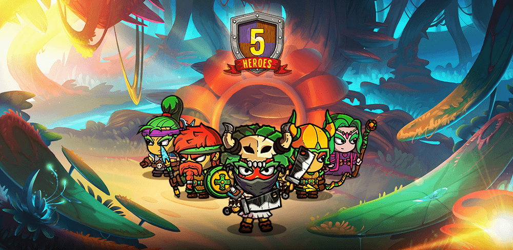 Download Five Heroes v7.6.12 MOD APK (Damage, God Mode, Money)