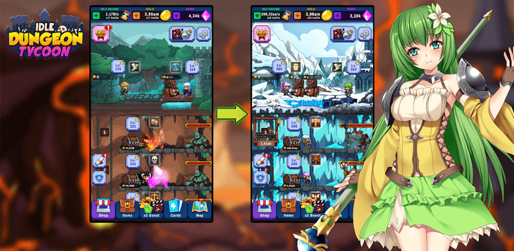 Idle Dungeon Tycoon 2.1.0 MOD APK Game Download