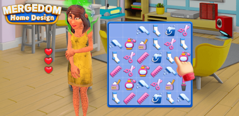 Mergedom: Home Design v8.6.7 MOD APK (Menu, Unlimited All) Download