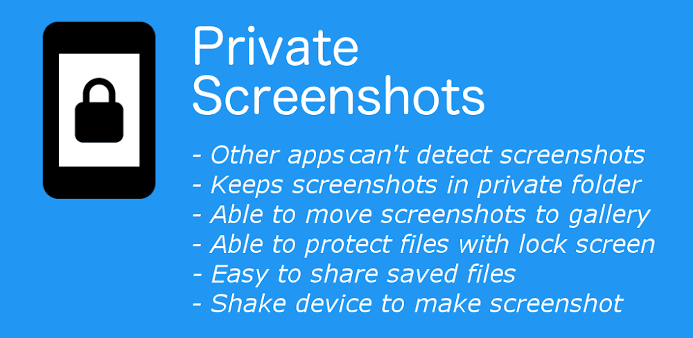 Private Screenshots v1.19.8 MOD APK Download (Premium Unlocked)