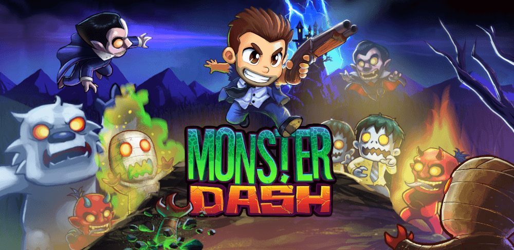 Monster Dash MOD APK v4.64.0 Download (One Hit, Unlimited Bullets) MOD Game