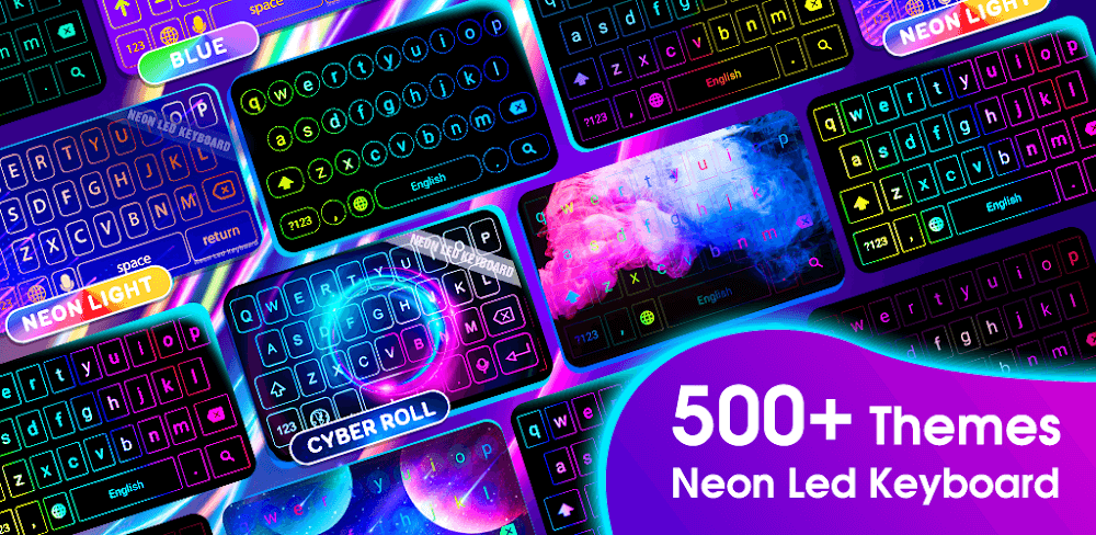 Neon LED Keyboard MOD APK v3.9.0 (Premium Unlocked) Download
