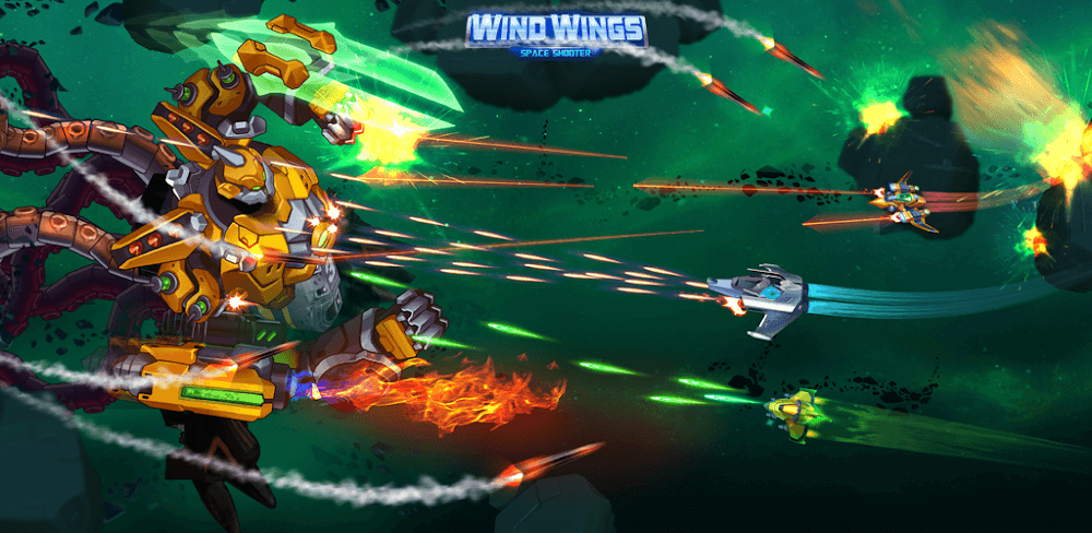 WindWings: Space Shooter MOD APK v1.3.116 Download (Menu, Money, God Mode)