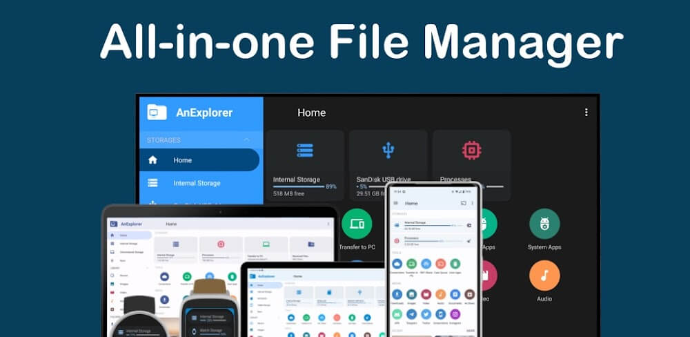 AnExplorer Pro v5.9.6 MOD APK Download - File Manager with OTG, Cloud, Cast Support