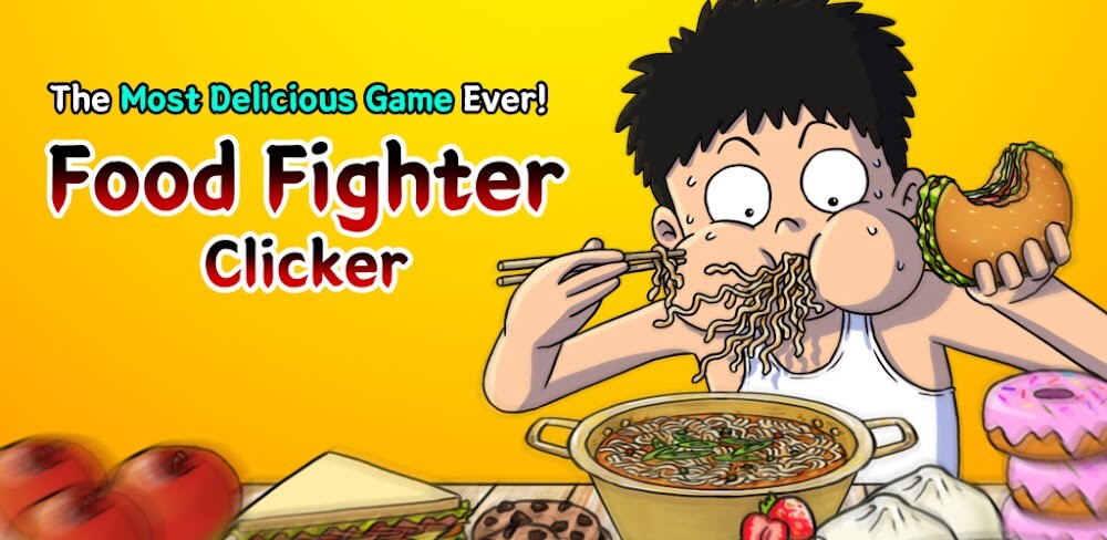 Food Fighter Clicker v10.16.9 MOD APK Unlimited Gems Free Purchase Game