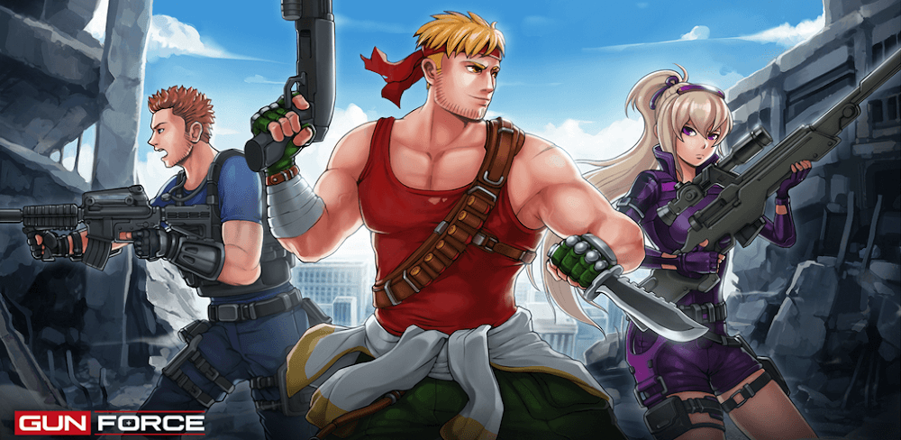 Gun Force: Action Shooting v1.74 MOD APK Game