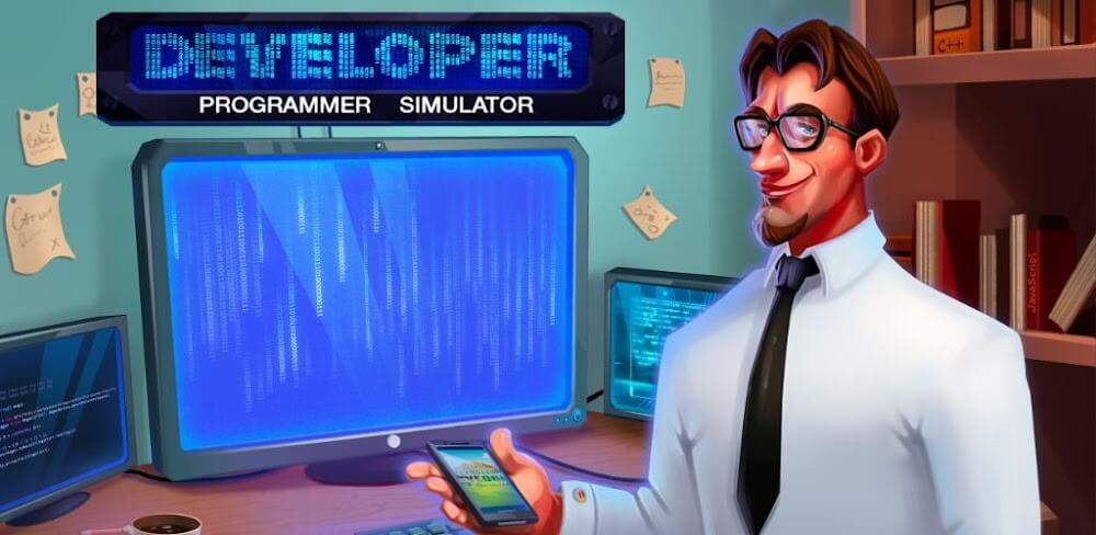 Hacker or Dev Tycoon v2.5.6 MOD APK (Game, MOD, Unlimited Money, VIP Unlocked)