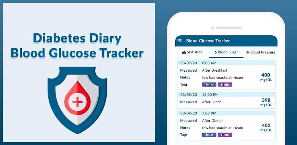 Diabetes Diary MOD APK v1.40 Premium Unlocked Download