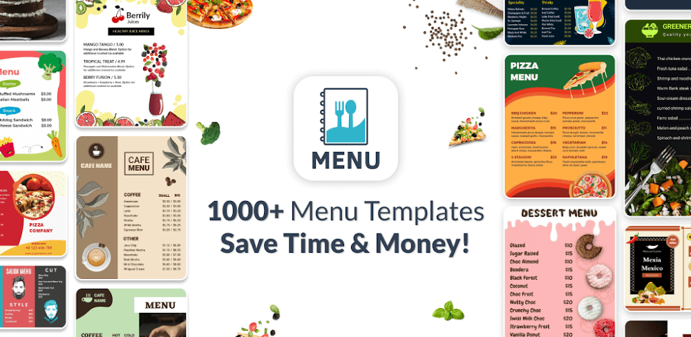 Menu Maker v67.0 MOD APK Download (Premium Unlocked)