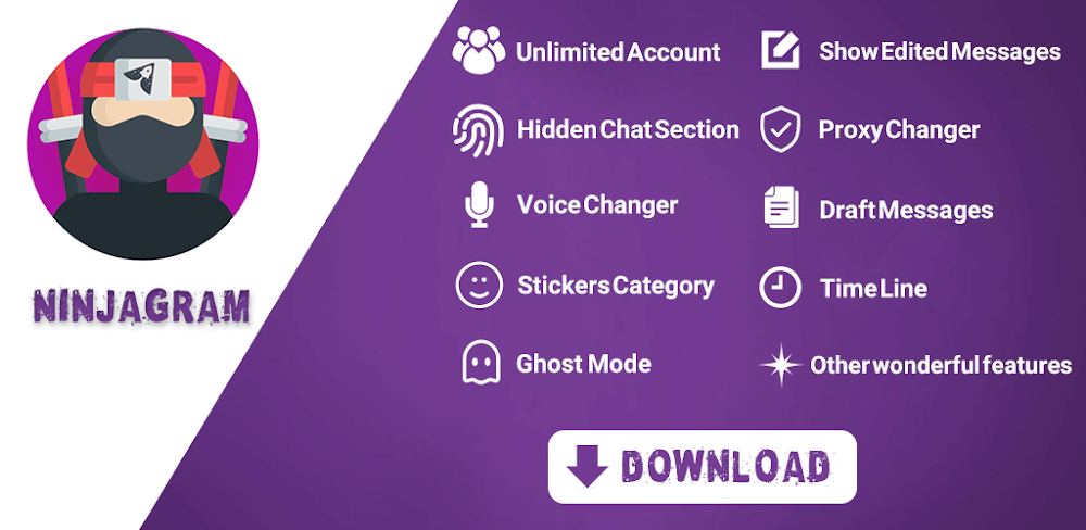 Ninjagram v9.6.5 MOD APK Download (ADS Removed)