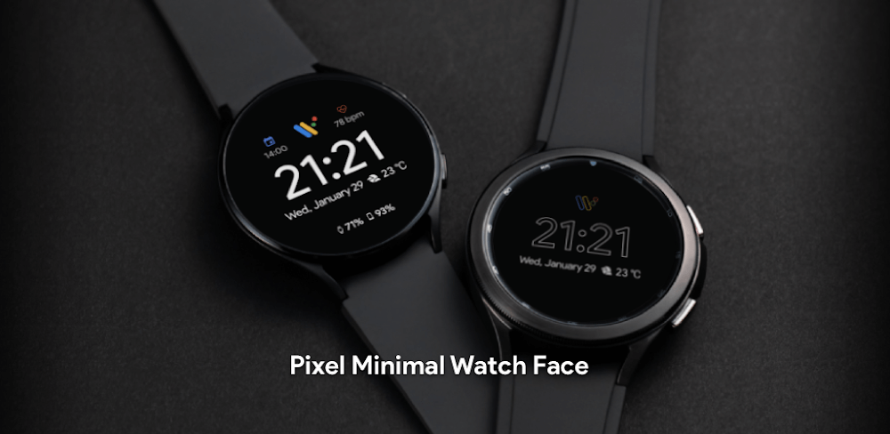 Pixel Minimal Watch Face v2.6.7 MOD APK Premium Unlocked Utility