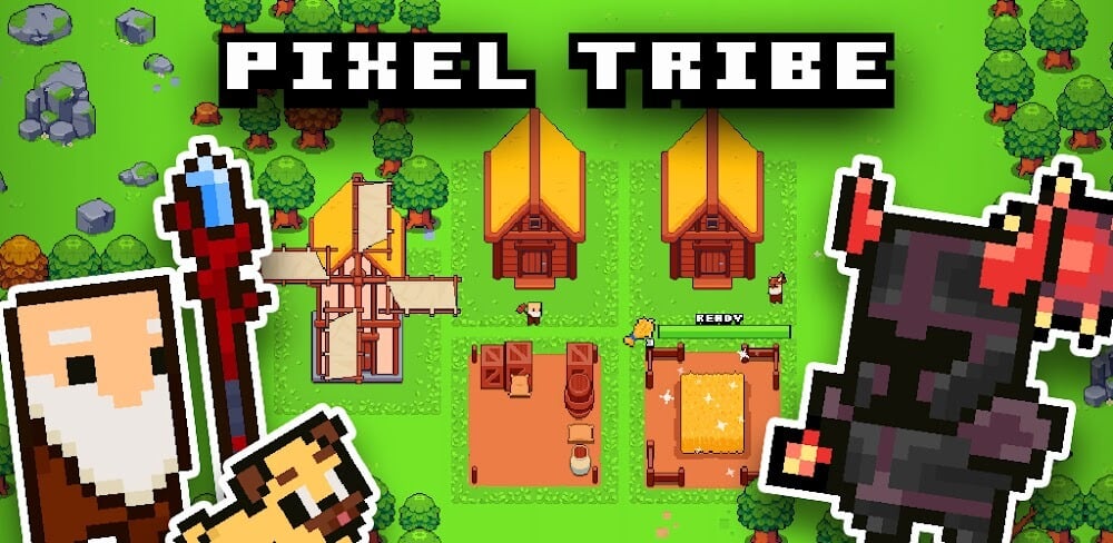Pixel Tribe: Viking Kingdom MOD APK 0.9.3 (Viking Game, Unlock Skills)
