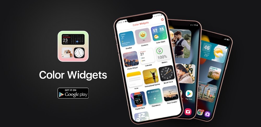 Color Widgets v1.12.4.2 MOD APK iOS 15 Widgets Premium