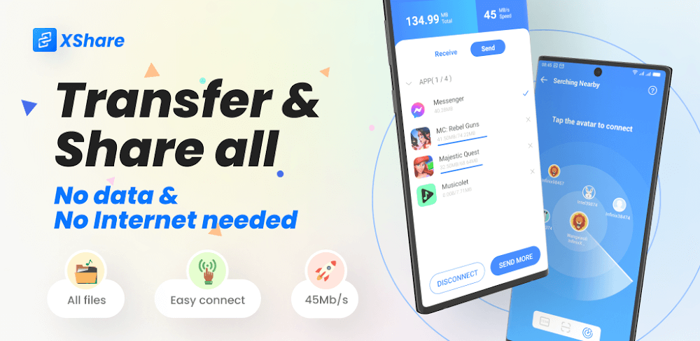 XShare v3.7.0.001 MOD APK No ADS Utilities