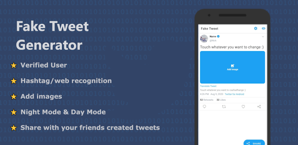 Fake Tweet v2.9.2 MOD APK Download (Premium Unlocked)