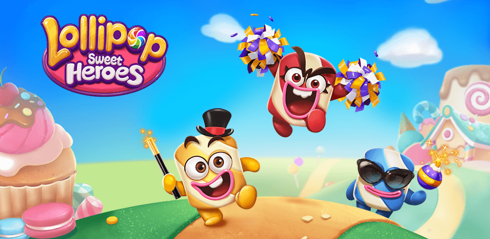 Lollipop Sweet Heroes MOD APK v26.0211.00 (Unlimited, Money, Lives, Boosters) Download