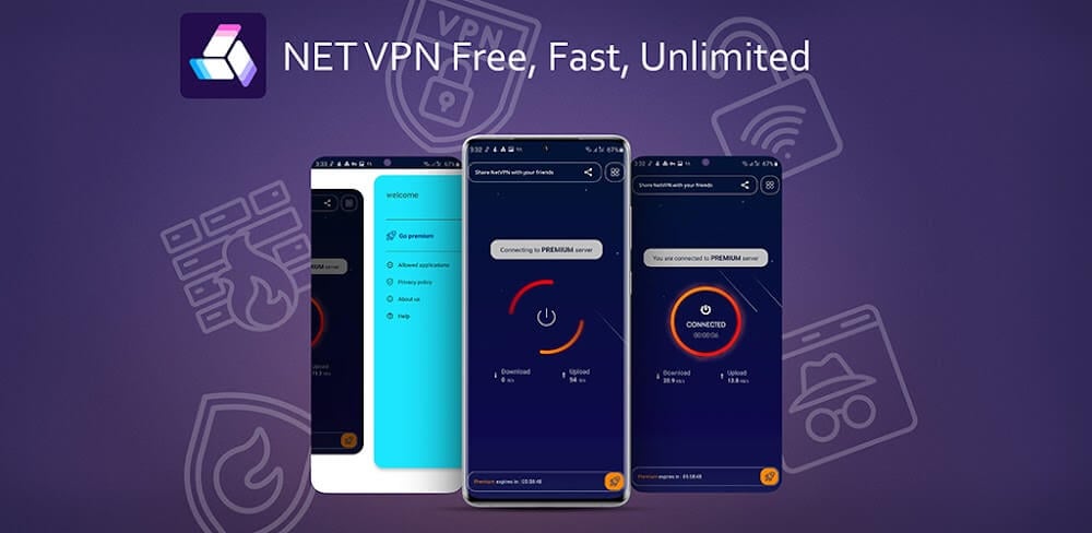 NET VPN v4.5.8.4 MOD APK (Premium Unlocked) Download MOD APK