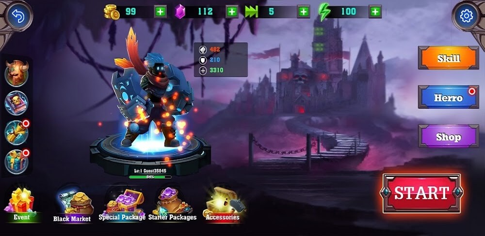 The Mighty Warrior v1.1.6.06 MOD APK Download (Free Upgrades, Dump Bot)