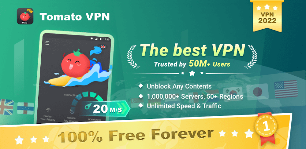 Tomato VPN v2.88.37 MOD APK Pro Unlocked Download