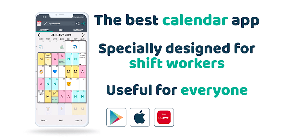 Work Shift Calendar v2.0.7.8 MOD APK Download (Premium Unlocked)