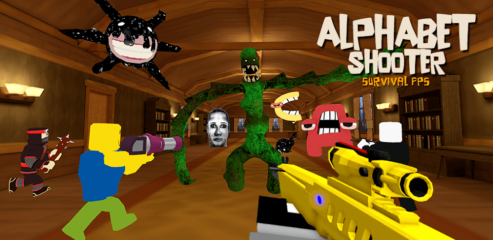 Alphabet Shooter v1.0.84 MOD APK (FPS Survival Game) Download