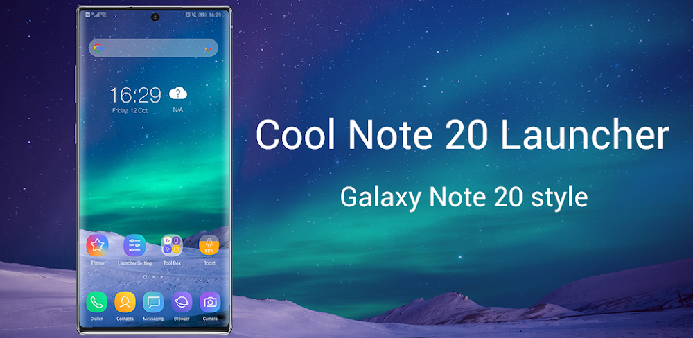 Cool Note20 Launcher 10.5.2 MOD APK Download (Premium Unlocked Utilities)