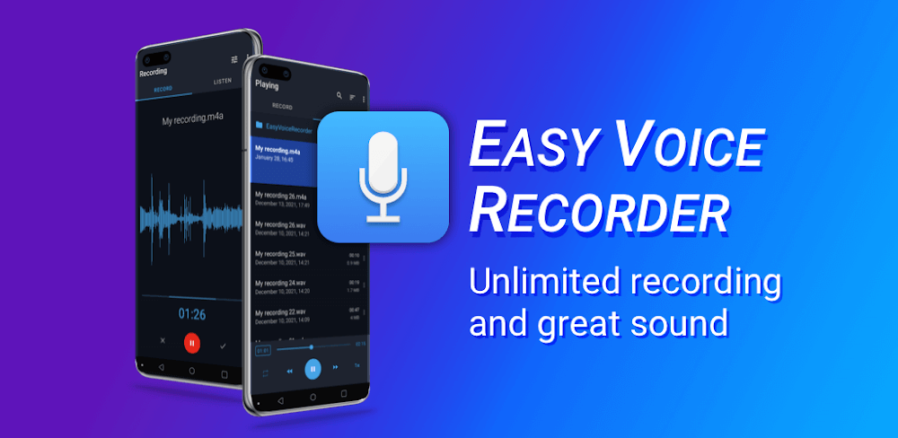 Easy Voice Recorder Pro 2.10.0 MOD APK Download