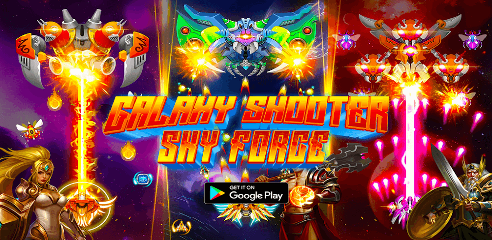 Sky Force Galaxy Shooter v120.20231026 MOD APK Download