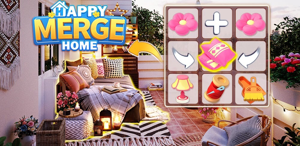 Happy Merge Home v1.0.67 MOD APK Download (Unlimited Money Game)