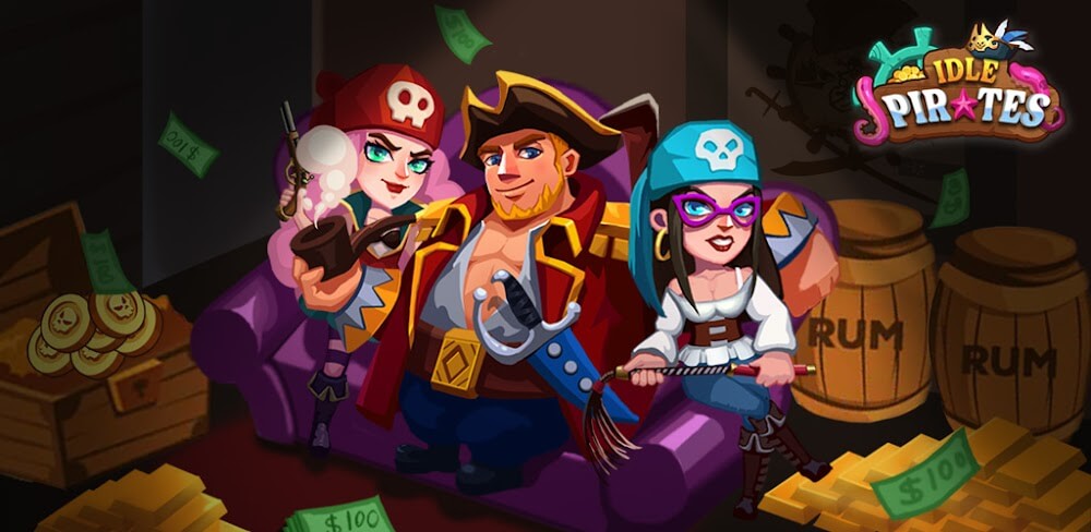 Idle Pirate Deep Sea Tycoon v1.0.9 MOD APK Unlimited Gold Diamonds Rum Download